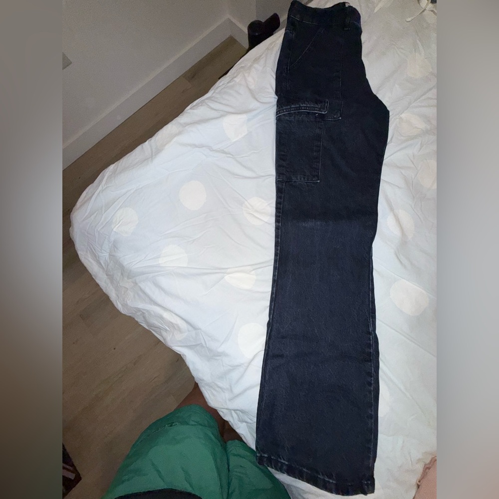 Zara Deep Indigo Straight Jeans